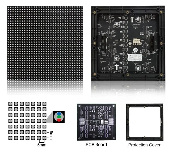 Imagem -03 - Indoor Led Display Module 160*160 mm 116scan p5