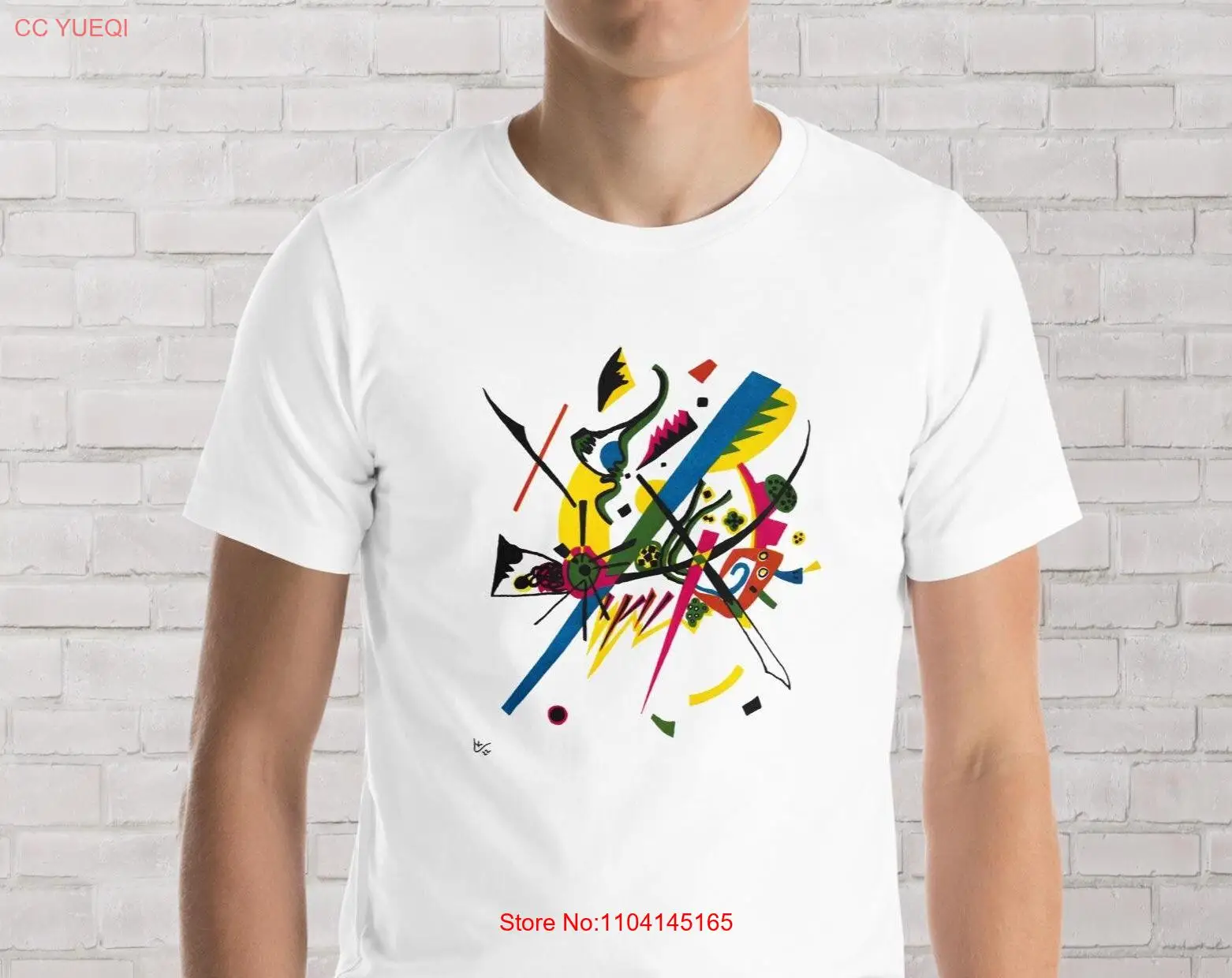 Kandinsky Painting t shirt graphics Abstract Art Wassily Small Worlds long or short sleeves