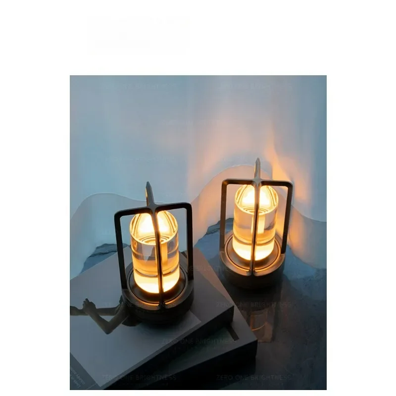 Rechargeable Outdoor Table Lamp for Hotel Bars Bedside Cabinet – Ambient Decorative Night Light - view 3