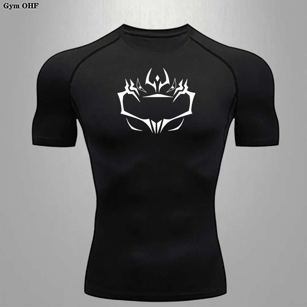 Shape Running T-shirt Sports Short T-shirts Quick Drying Breathable Sports Tight Training Compression Running Men's Top