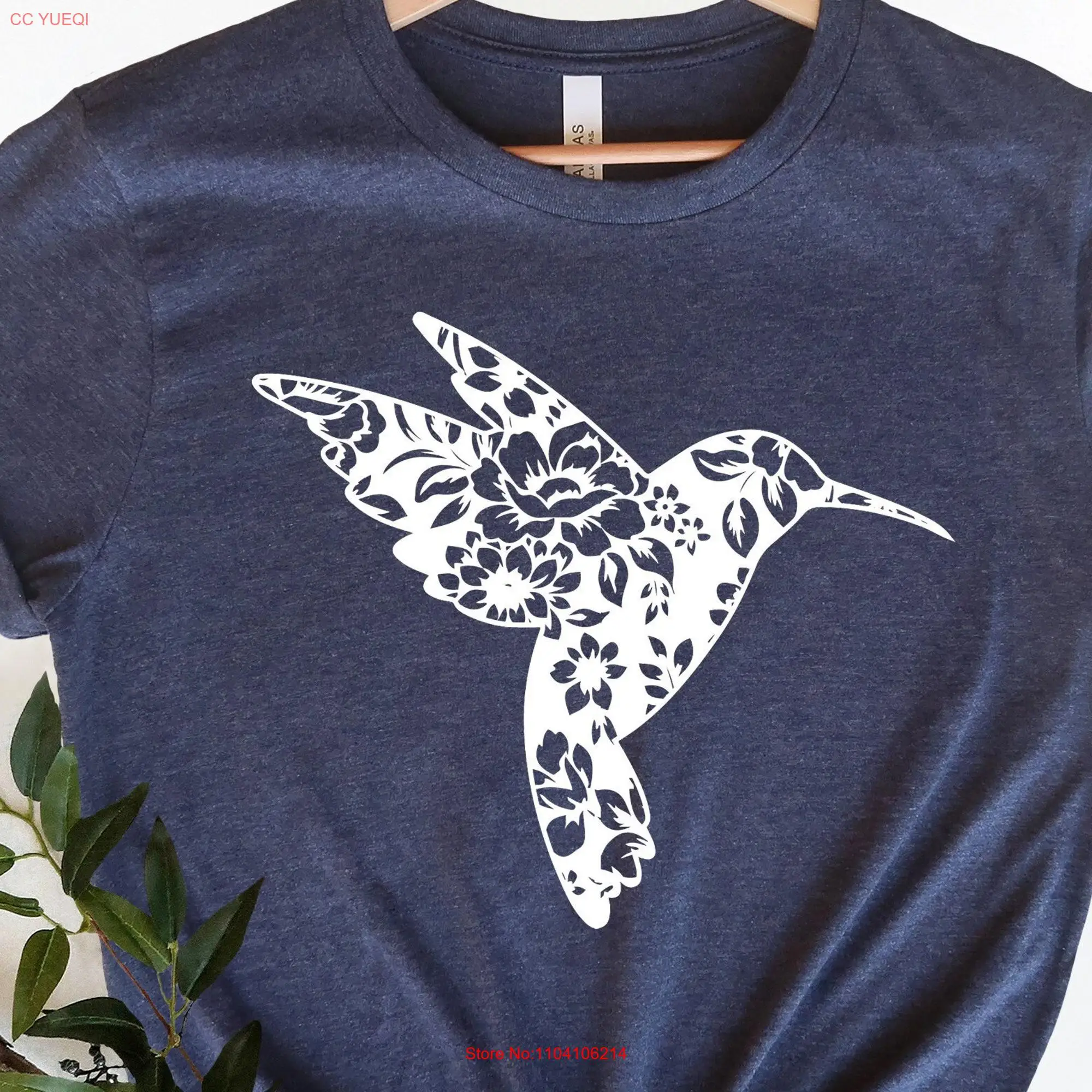 Hummingbird T Shirt Mandala Bird Lover Animal For Her Birthday long or short sleeves