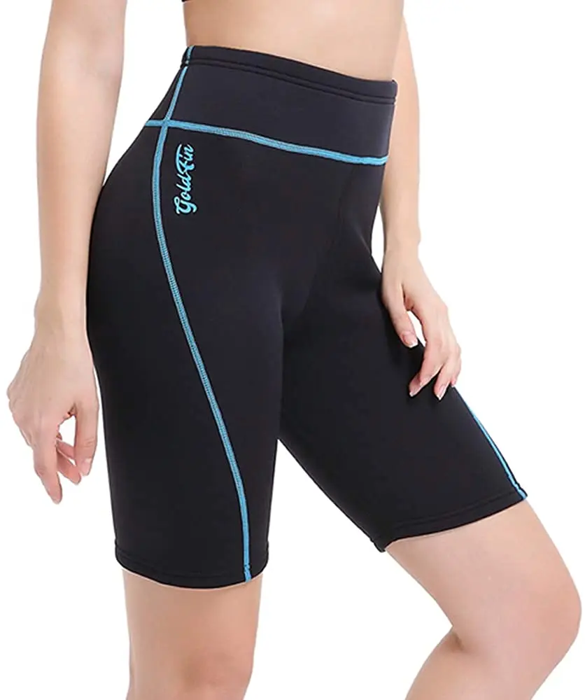 Pantalones cortos de neopreno para mujer, pantalones cortos de buceo de 2 mm, mantienen el calor, adecuados para surf aeróbico, natación, deportes acuáticos fríos, Sauna, sudor