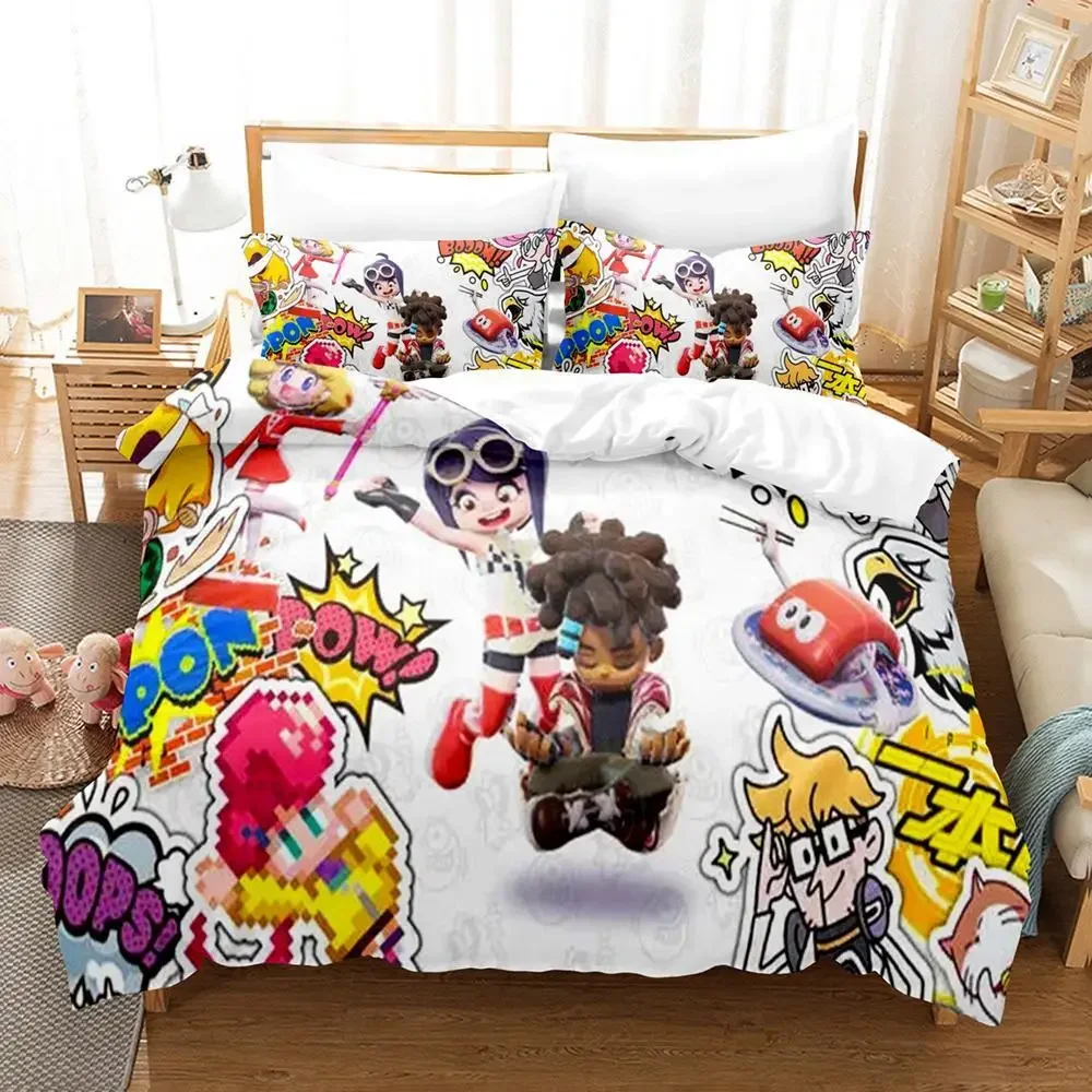 Game Ninjala Bedding Set Single Twin Full Queen King Size Bed Set Adult Kid Bedroom Duvet cover Sets 3D Print Kawaii Kids Camas