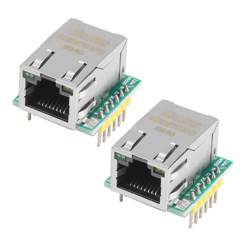2PCS/LOT USR-ES1 W5500 Chip New SPI To LAN/ Ethernet Converter TCP/IP Mod Module-N34R