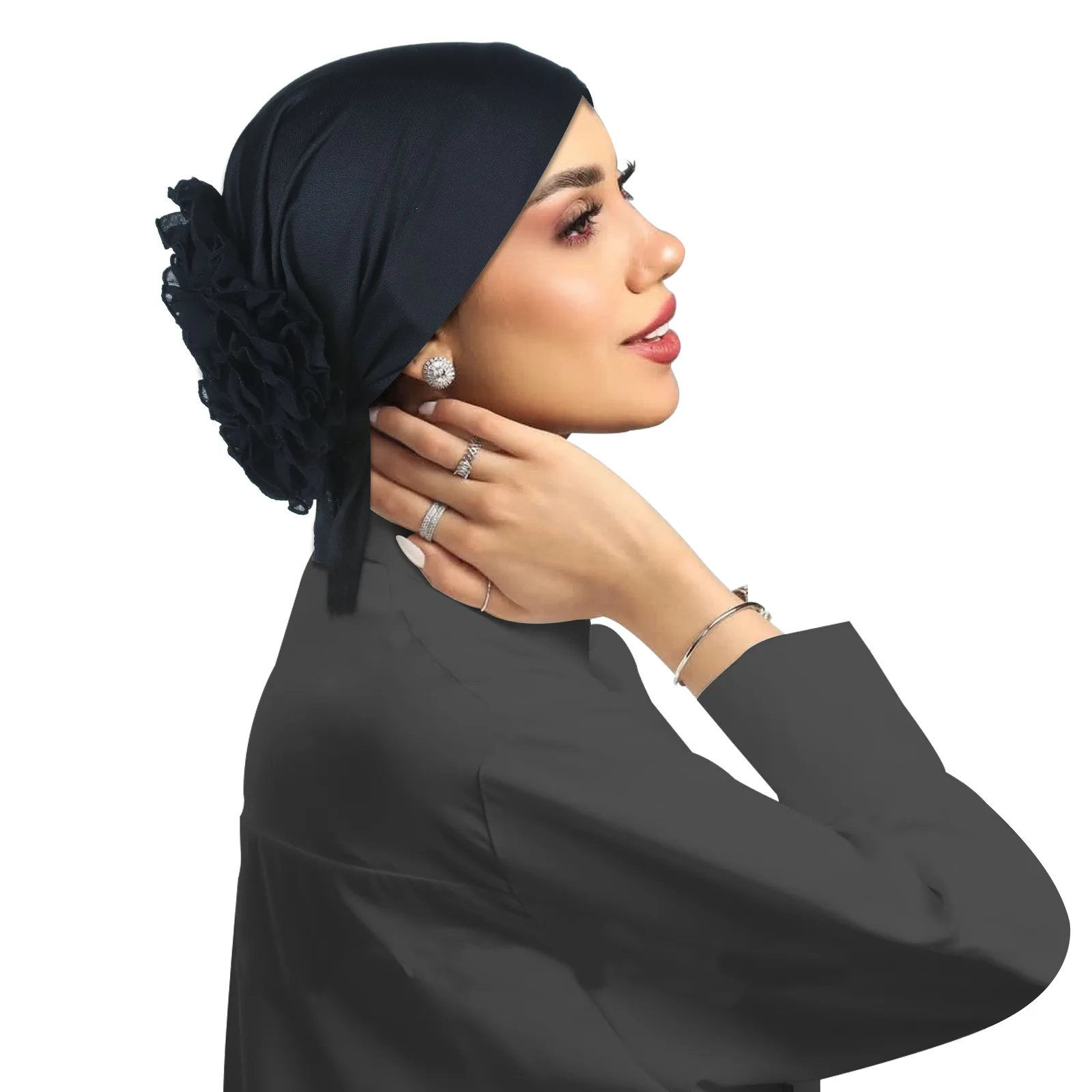 

New Flower Underscarf Muslim Inner Hijab Hat Women Chemo Cap Beanies Bonnet Undercap Bandage Headscarf Head Wrap Turbante Mujer