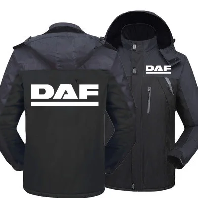 2023 Winter Men For DAF Thick Warm Coat Male Windproof Hooded Outwear Casual Mountaineering Zipper Down Jacket Man Sportswear