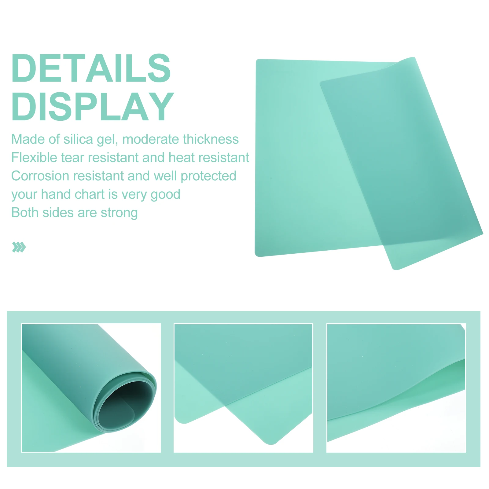 

Silicone Mat Large Size Heat Resistant Flexible Table Mat Craft Sheet Kids Placemat Nonslip Dinner Mats Home Kitchen Protect