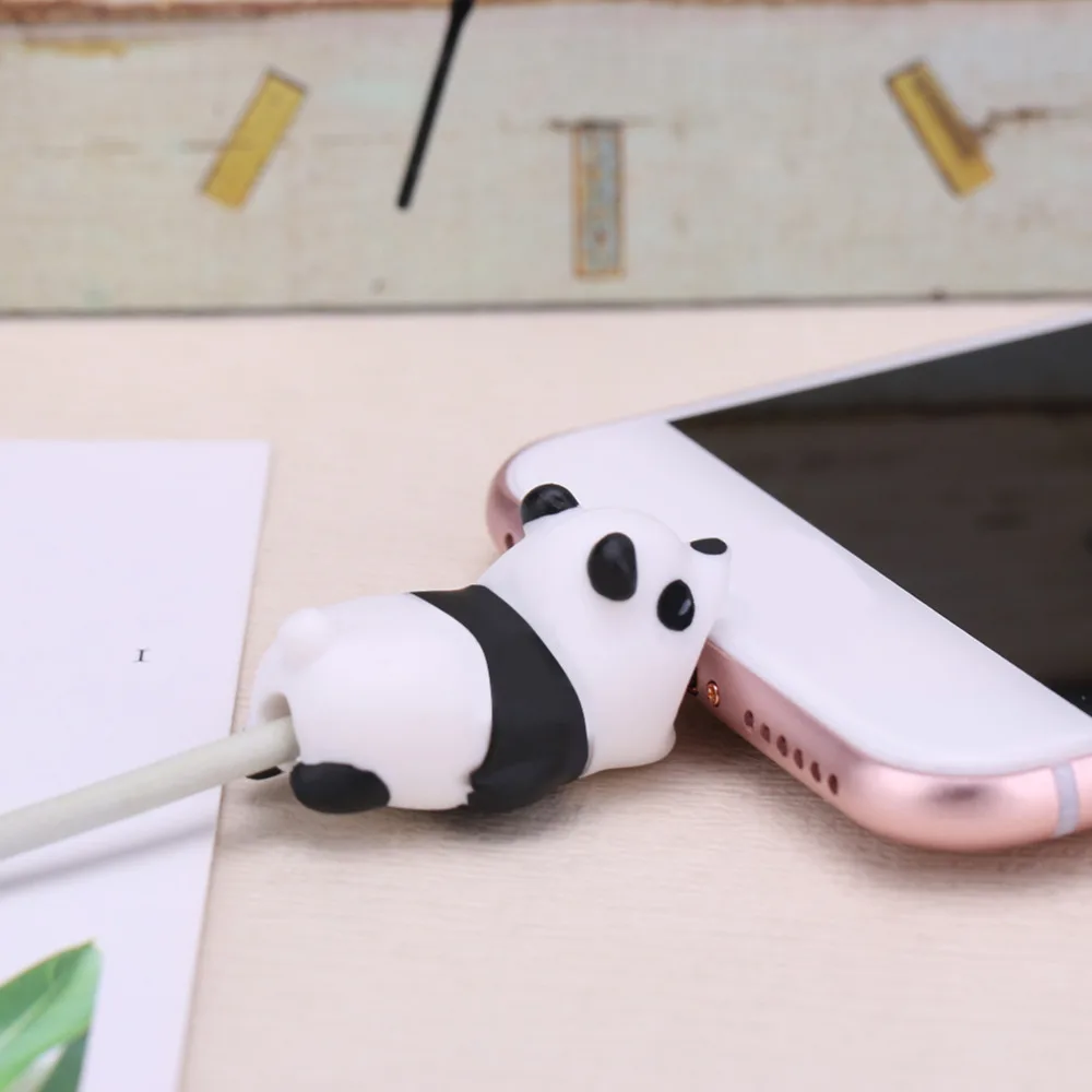 1Pc Cartoon Animal Cable Protector Cord Wire Protection Mini Cover Charging Cable Winder High Quality Protector for Usb c