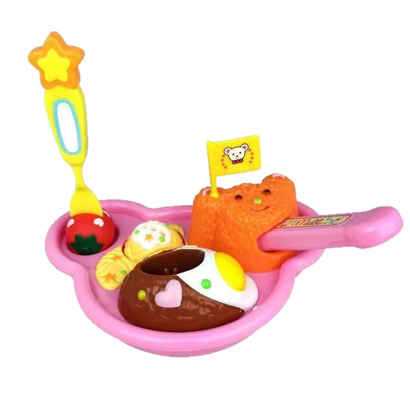 Internet Celebrity Lunch Teddy Bear Bento Platter Toy Milu Feeding Set Playing House Teddy Bear Bento Toy Playing House