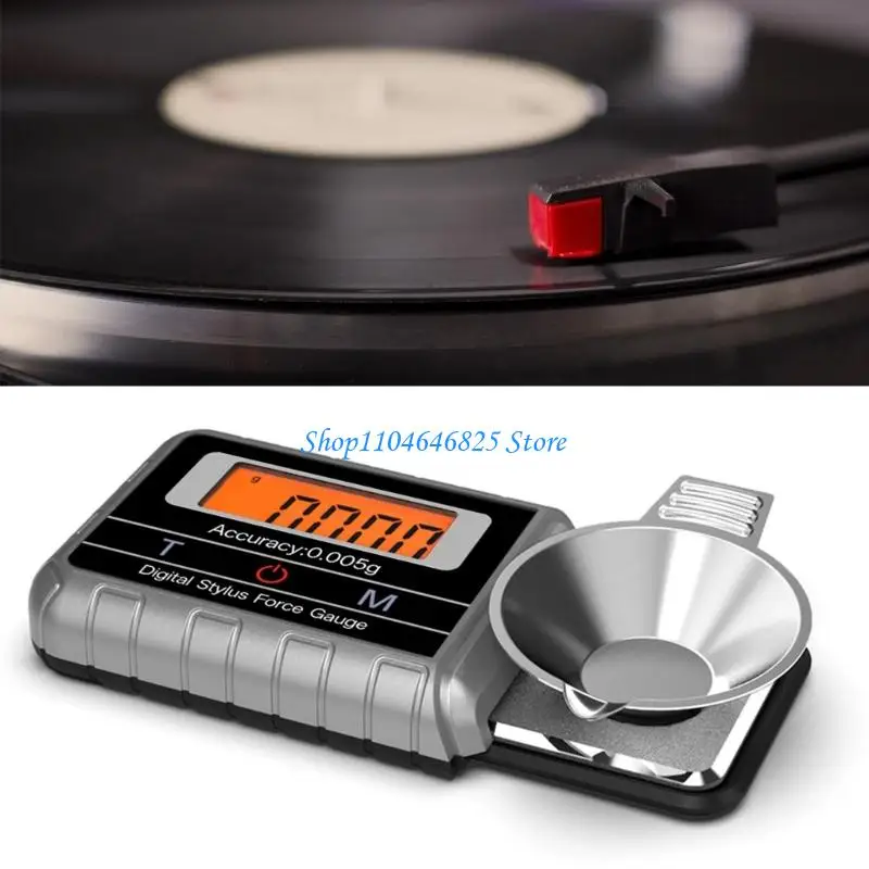 

Portable Turntable Cartridge Balance Measurement Device 100g Capacity Multiple Unit Support Easy to Read Digital Display