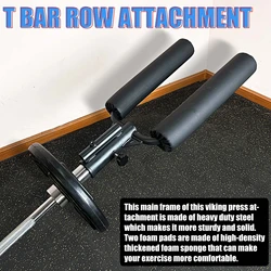 Shoulder Press Bar For (1/2 Inches) Barbell Rod T-bar Row Back Attachment Weightlifting Deadlift Squat Handle