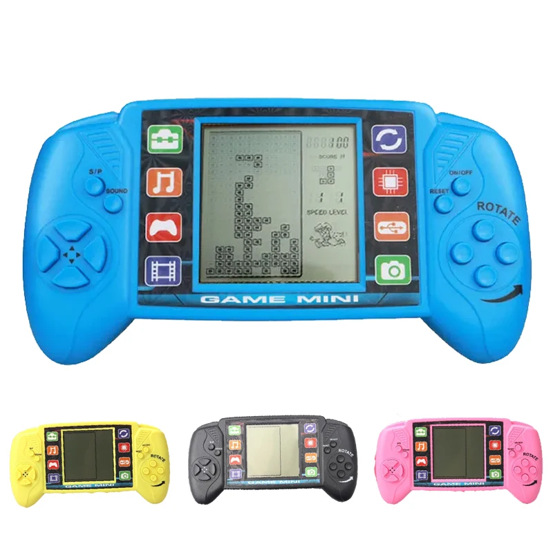 Portable Retro Handheld Game Console Classic Childhood Gift Big Screen Game Console BRICK GAME Handheld Game Players Electronic