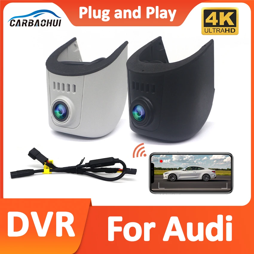 

4K HD 2160P Dash Cam Wifi Car DVR Driving Recorder For Audi a1 a3 a4 a5 a6 a7 a8 q3 q5 b5 b6 b7 b8 b9 8v c5 c6 c7 8p 2016~2024