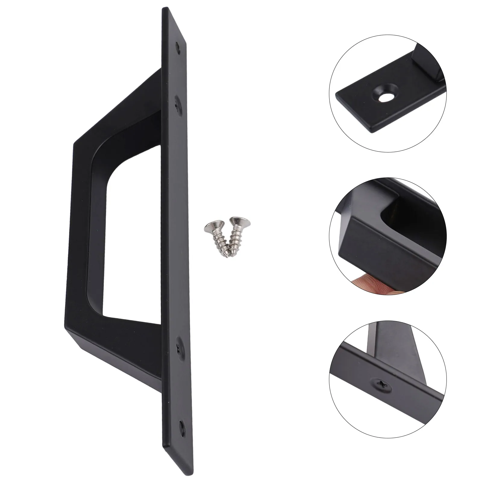 Heavy Duty Sliding Door Pull Handle for Barn and Garage Doors Made from Aluminum Alloy with Smooth Edges for Comfortable Use