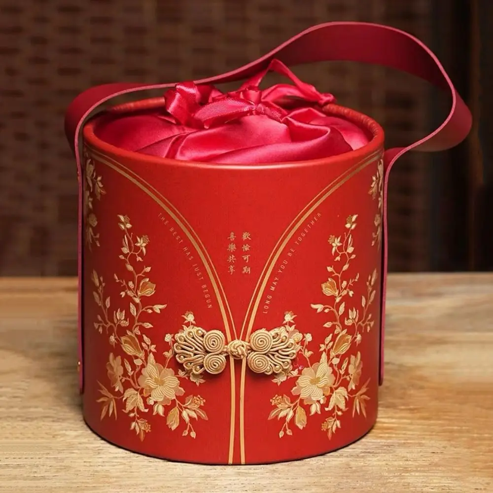 Frog Botton Flower Bucket Bag Large Capacity Festive Sugar Bag Ins Wedding Candy Bag Storage Bag Korean Style view 3