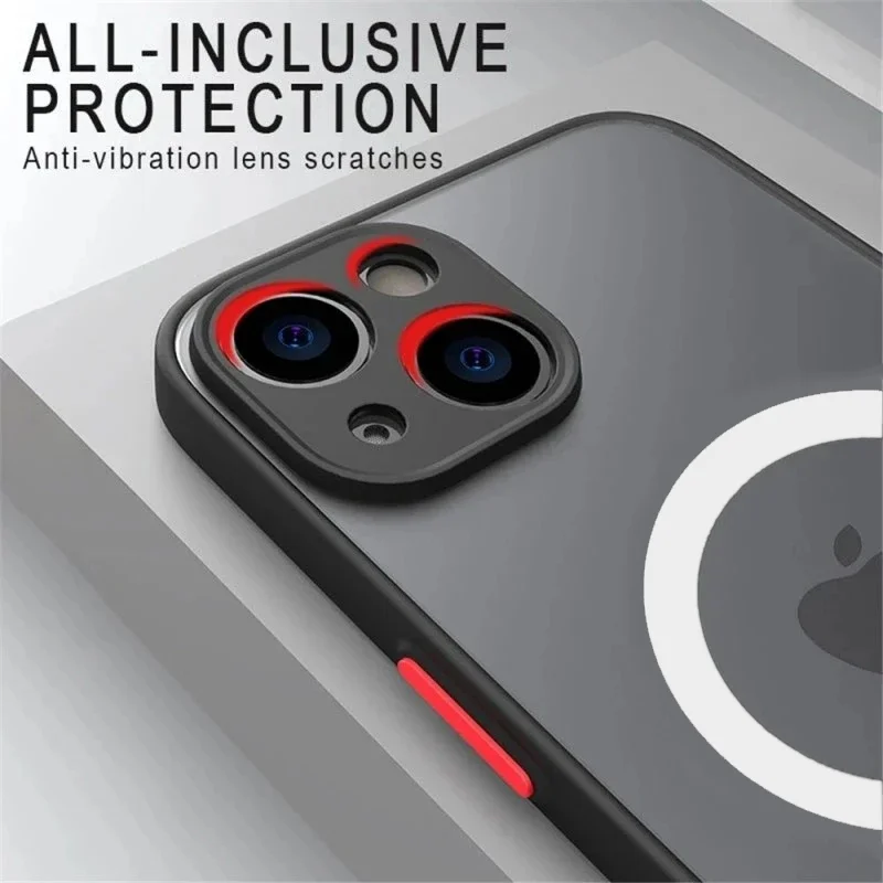 For Magsafe Matte Magnetic Case For iPhone 15 14 11 13 12 Pro Max Plus Luxury Wireless Charging Phone Protection Accessories image 3