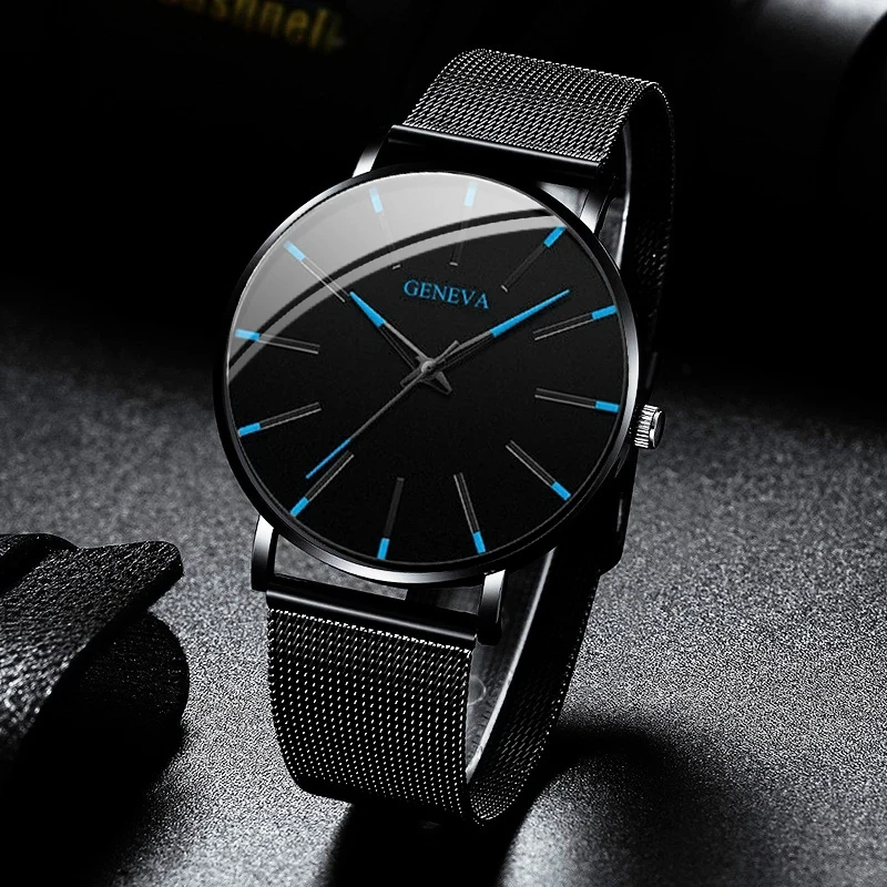 Popular Ultra Thin Men’s Watches Simple Trend Sporty Casual Color Coordinated Business Quartz Wristwatch Male Fashion Items 2026