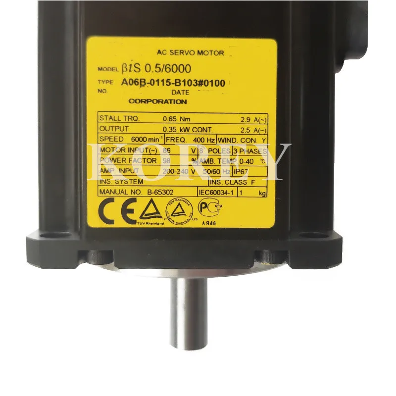 AC Servo Motor A06B-2115-B403 A06B-0116-B503 A06B-0115-B403 в наличии #0100