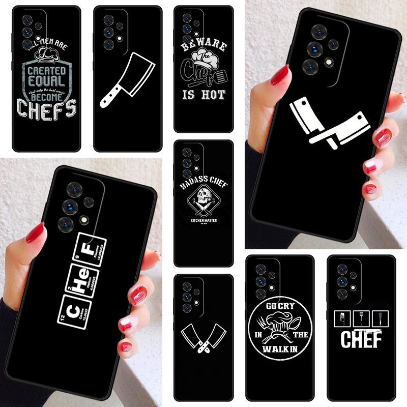 Butcher cleaver Phone Case Cover For Samsung Galaxy A52 A72 A73 A20e A21S A50 A70 A11 A12 A42 A31 A40 A51 A71 A32 A80 A91