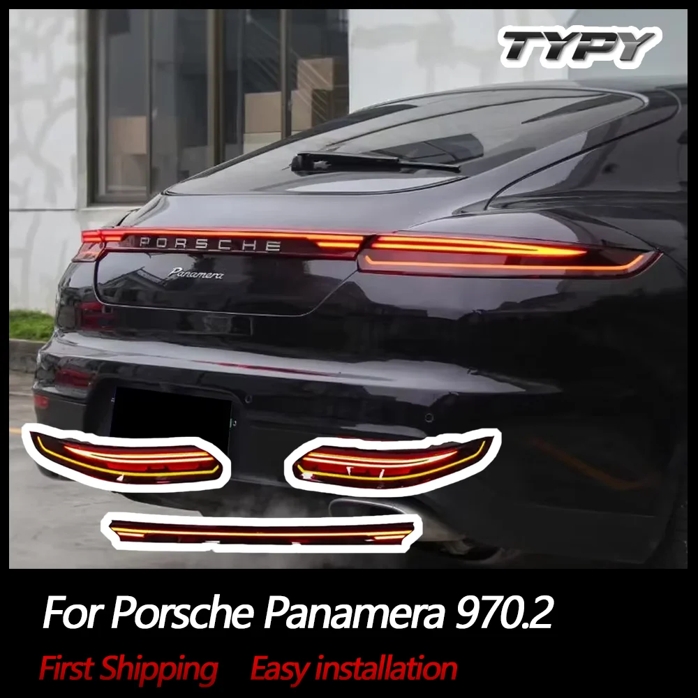 

Автомобильные задние фонари TYPY для Porsche Panamera, задний фонарь 970.2, обновление, новый стиль, сквозной хвост, Plug Play