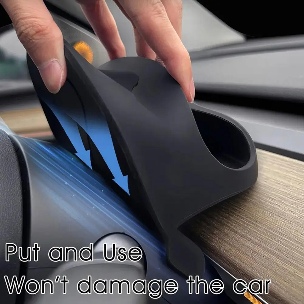 Poche de Rangement 2023 pour Volant, Boîte de Rangement Avant, Support de Téléphone pour Modèle Y, Accessoires d\'NikAutomobile