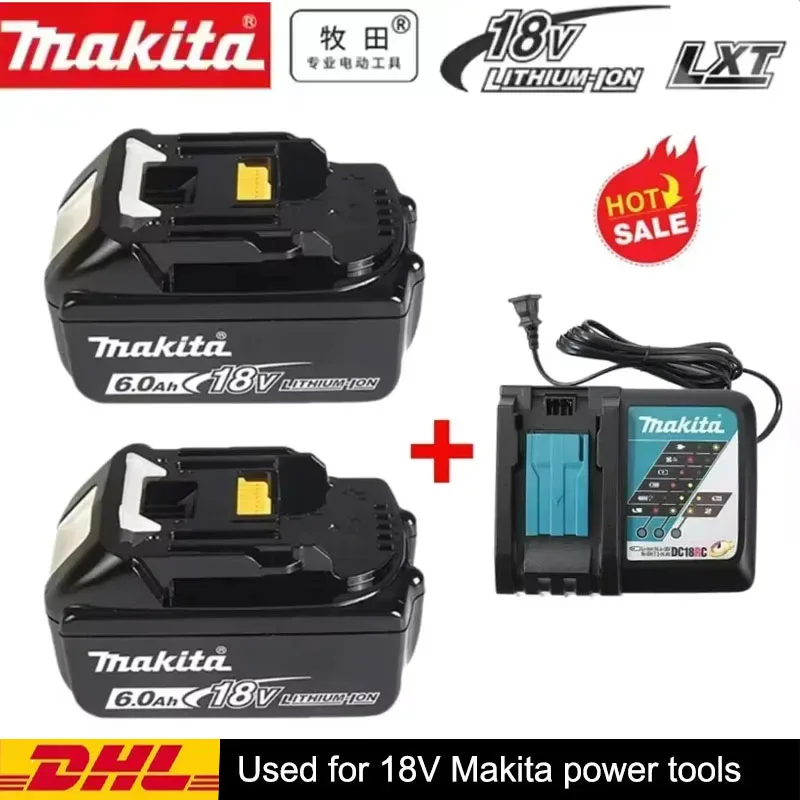 

⭕100% Original/Genuine Makita 18V Battery,For Makita BL1830B BL1850B BL1850 BL1840 BL1860 BL1815 Replacement Lithium Battery