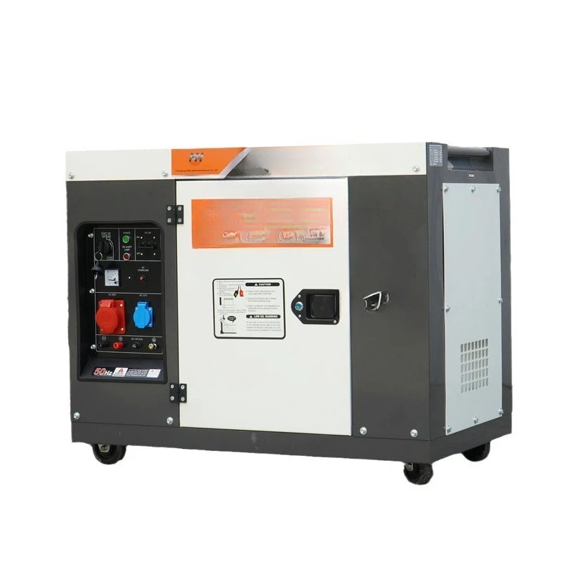

Silent diesel generator Small household single/three-phase 5/8/10 kw generator 220V/380V generator set