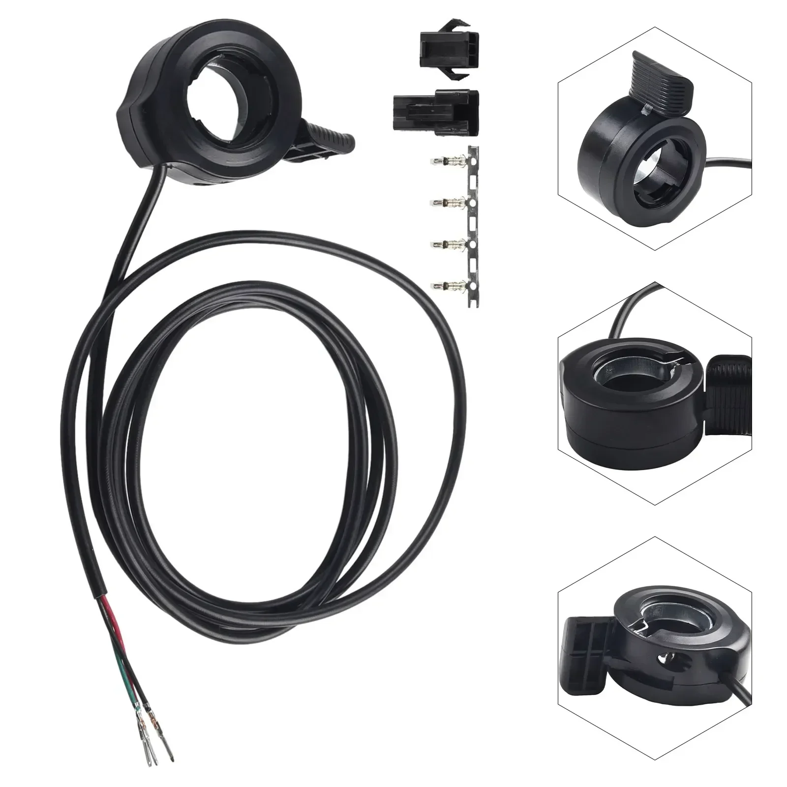 1pc electric bicycle Thumb Throttle Black Left Right Trigger Throttle accelerator for Ebike E-Scooter Cycling Replacement parts