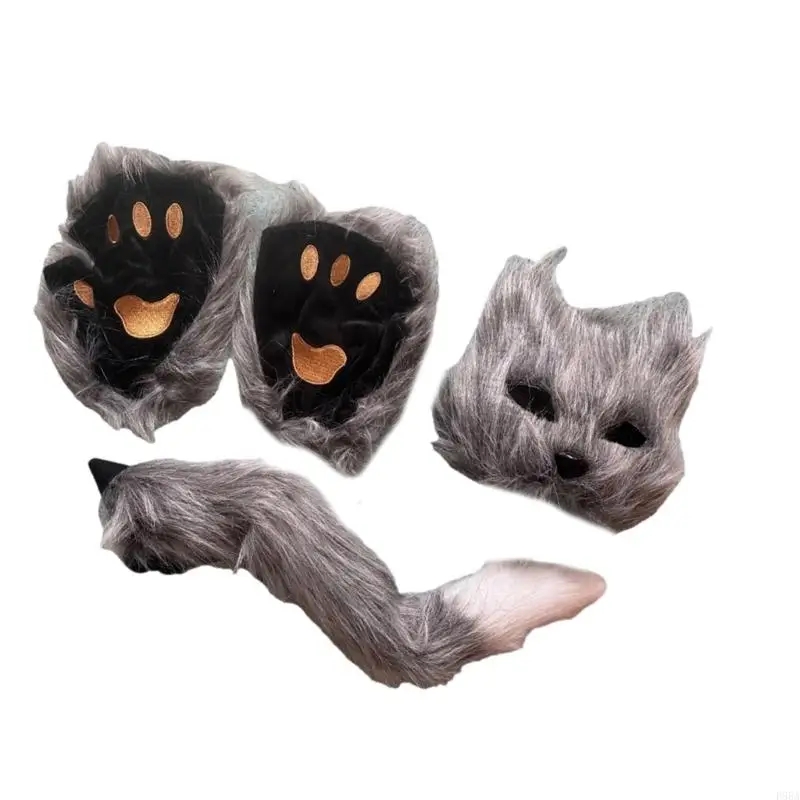 P88A Erwachsene Kind Tier Phantasie Kostüm Zubehör Katzen Cosplay Halloween Kostüme