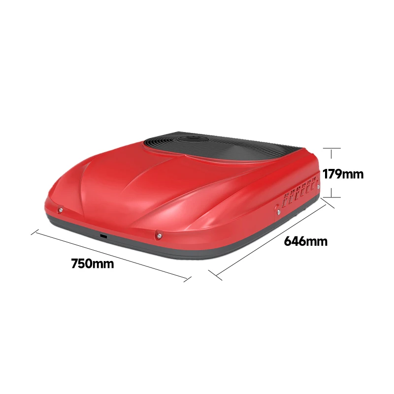 أنظمة تبريد مكيف هواء لمكيف الهواء يعمل بالبطارية 12 فولت 24 فولت على السطح لشاحنة Rv Camper #6