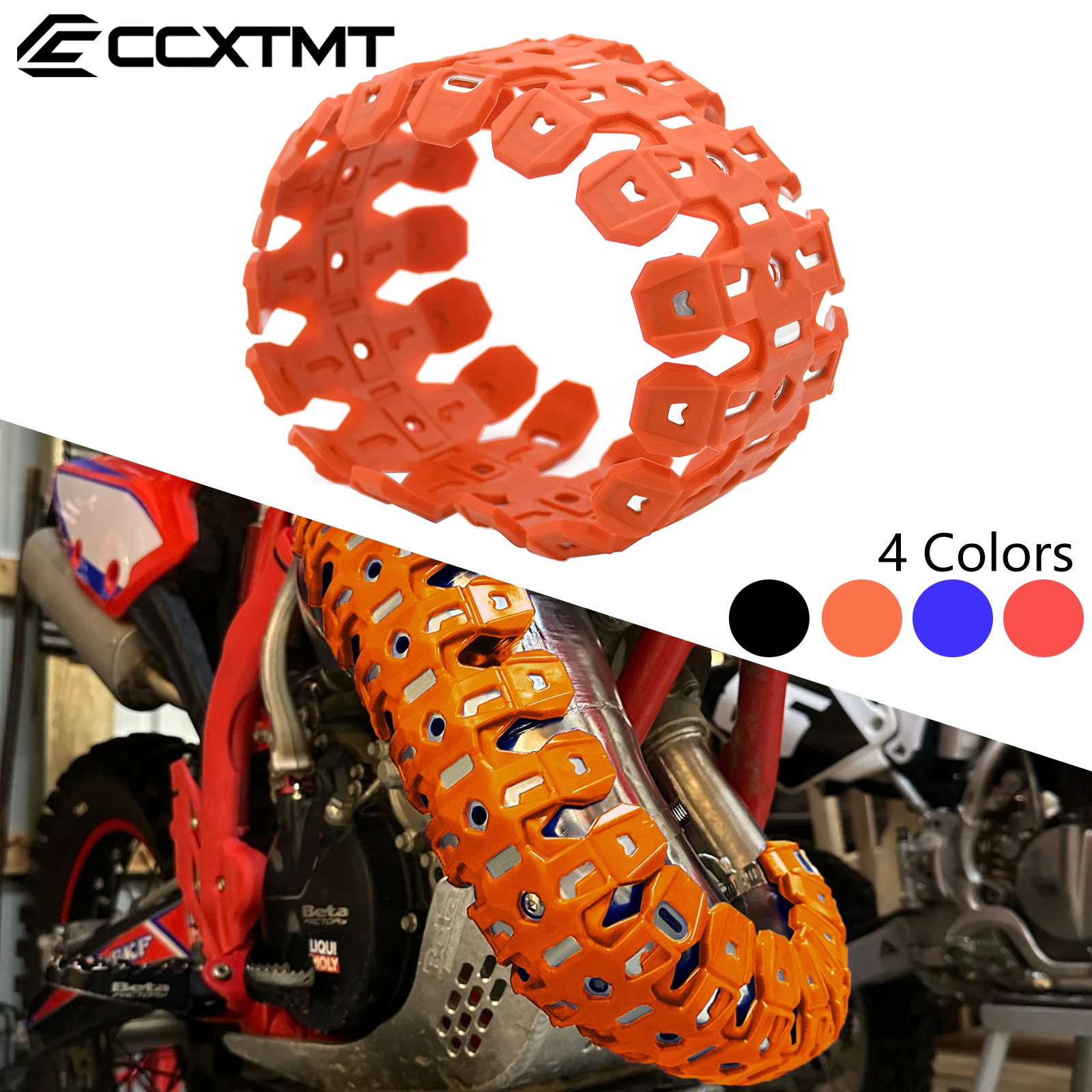 Für KTM EXC 300 TPI 2012-2023 EXC XCW SX XC Sechs Tage 125 250 300 60 CM Motorrad Auspuff Rohr Hitzeschild Abdeckung Schutz