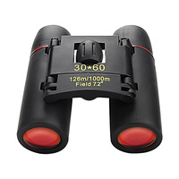 30x60 Compact Zoom Binoculars Long Range Folding HD Powerful Mini Telescope Optics Hunting Sports Camping Tourism Outdoor