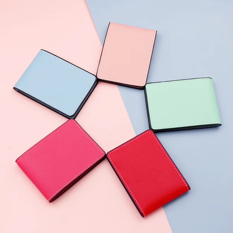 Fashion Driver License Card Holder Ultra-thin PU Leather Cover Business ID Pass Certificate Folder Unisex Candy Color Wallet