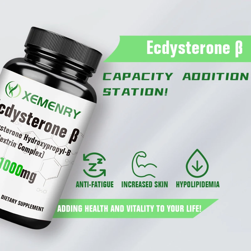 Ecdysterone Capsules - Build Muscle Mass, Promote Fat Burning and Metabolism, and Enhance Immunity