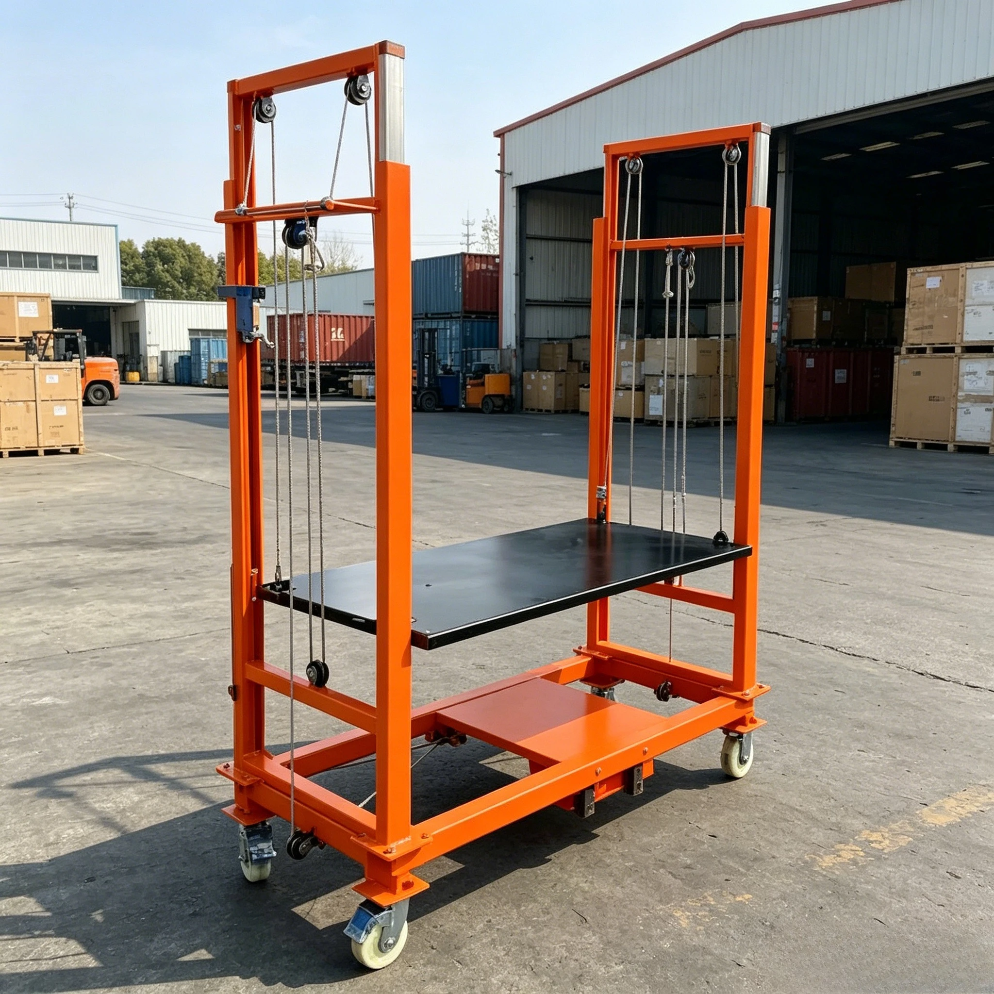 Industrial Electric Hydraulic Powered Scaffolding Systems Mobile Adjustable Aluminum Lift Platforms for Construction Customized