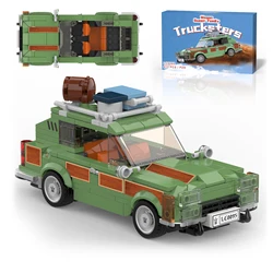 Family Vacation Wagon Queen Truckster Road Trip Toy Building Set, Camper Toy Kit, Creative Gift for Fans, Kids Boy 8-14, 413 Pcs