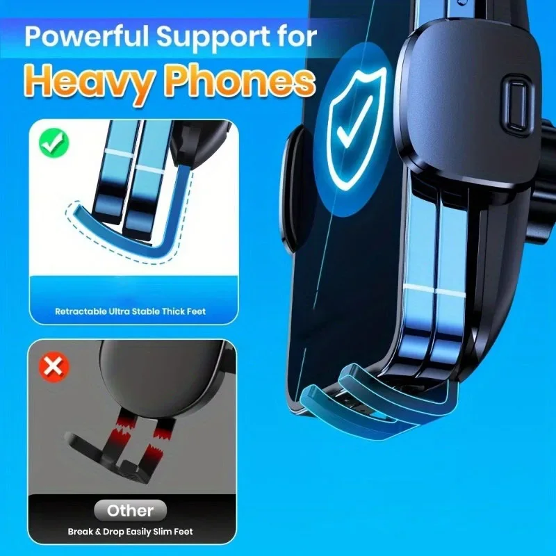 Car Phone Holder Mount Universal Phone Holder With Hook Clip For Car Air Vent Compatible Support for Mobile Interior Parts