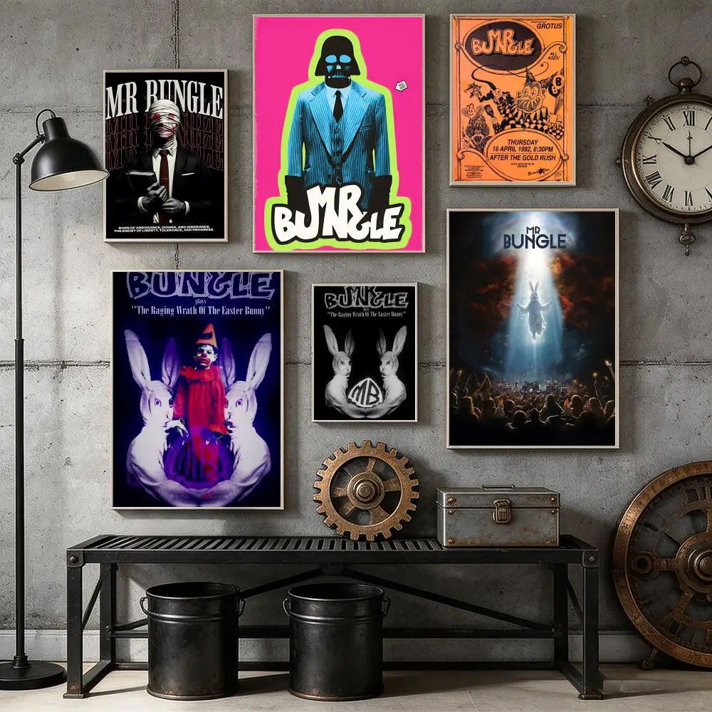 M-MR. B-BUNGLE Big Poster Wall Art HD Print Gift For Metal & Hardcore Rock Fans Decorative Wall Art for Bedrooms and Dorms