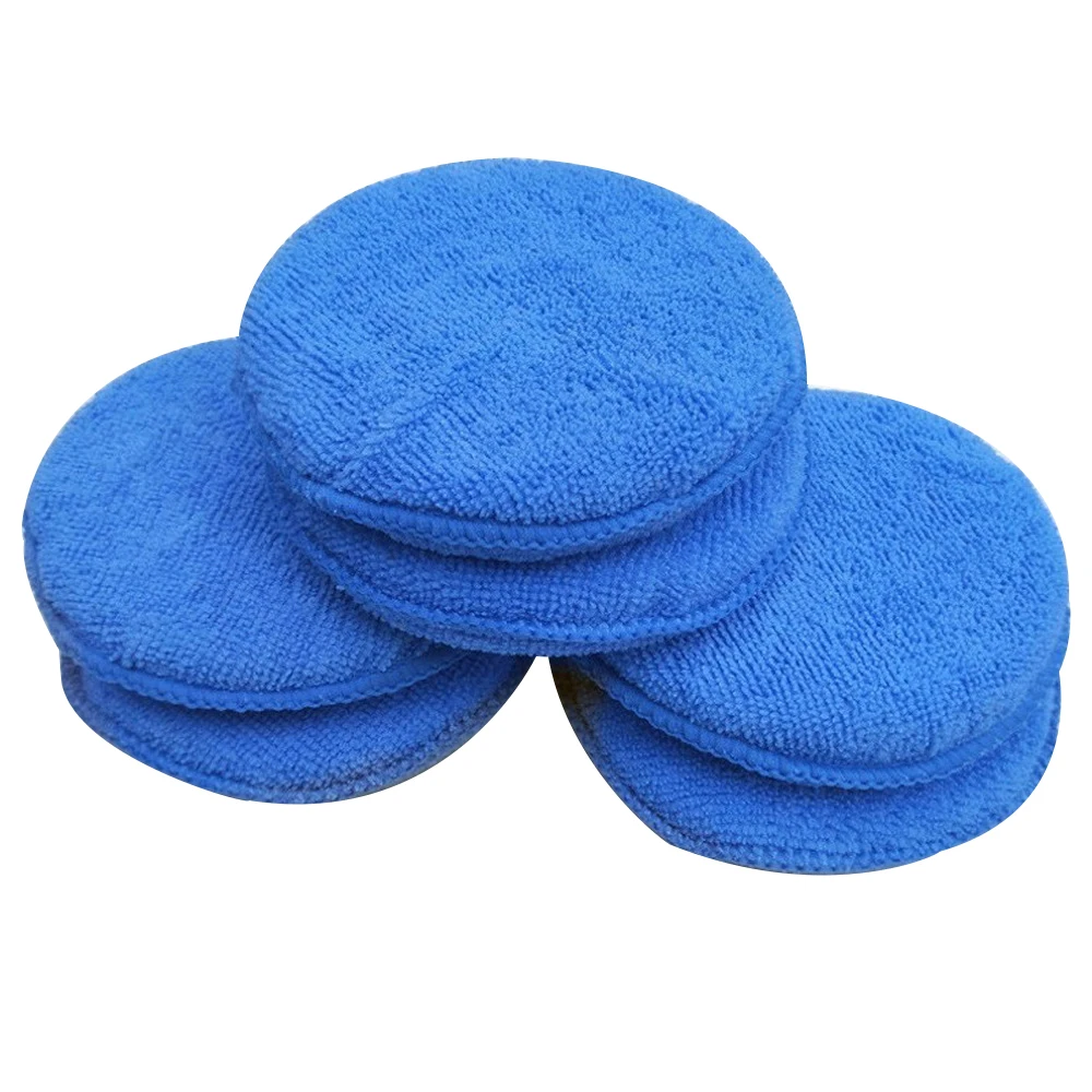 100 Pcs Polishing Pad Clean Buffer Car Cleaning Soft Vehicle Accessories Foam Applicator Car Wax Sponge Dust Remove Auto Care