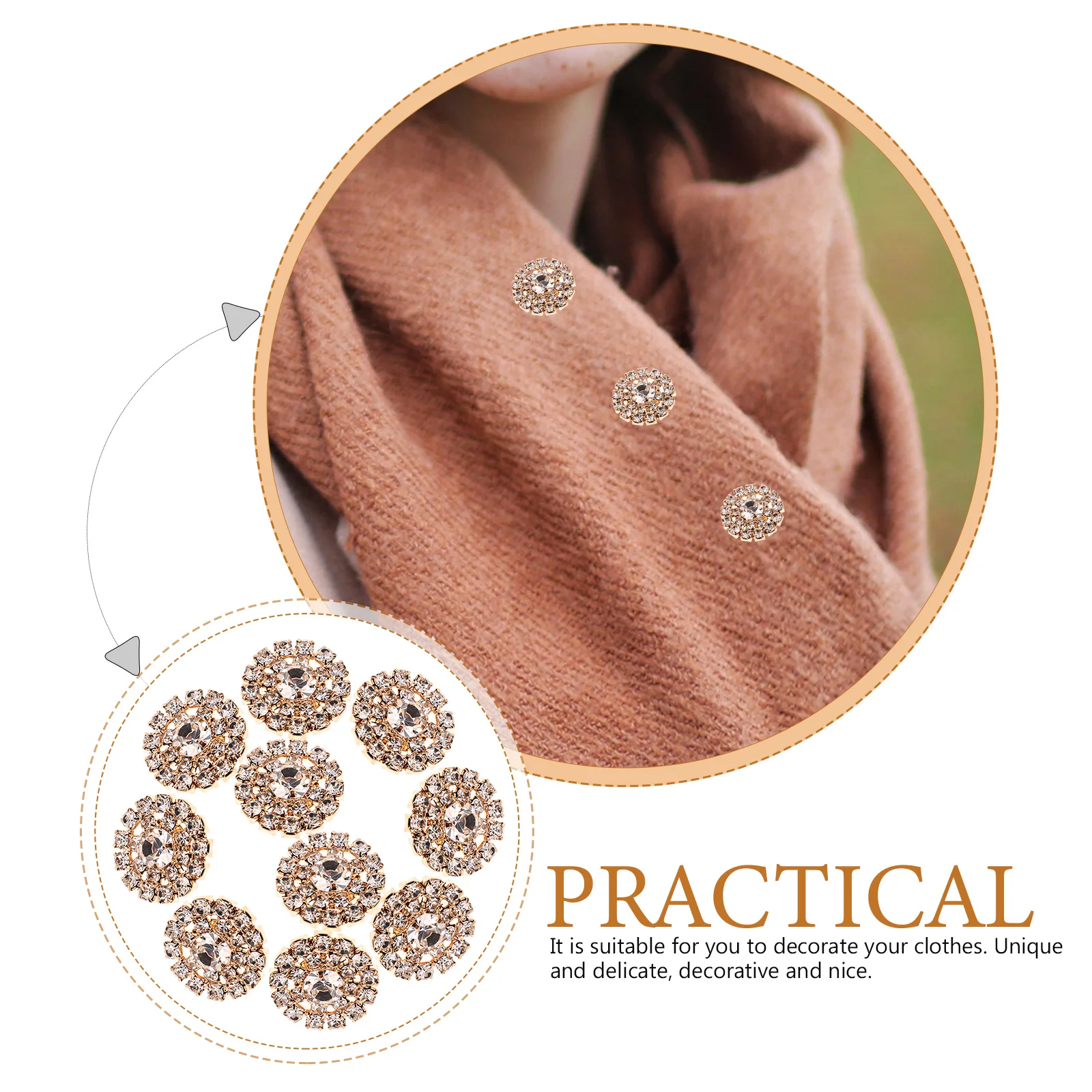 

10pcs Rhinestone Claw Chain Accessories Alloy Flatback Charms For Diy Jewelry Bridal Headpiece Decor Wedding Craft