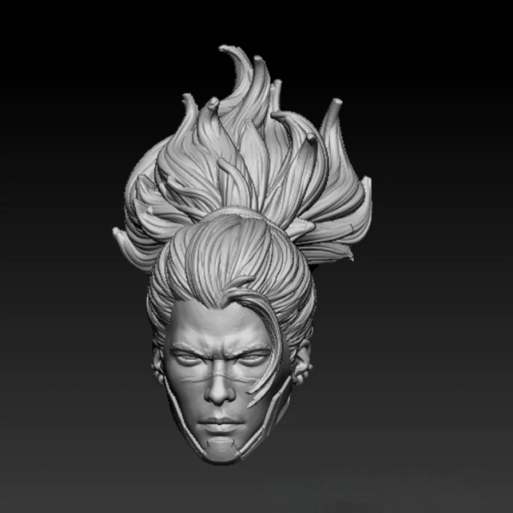 

【Сделано 30 дней】Неокрашенная модель масштаба 1/12, мужской солдат, киберпанк, самурай, фехтовальщик, резьба по белой головой для Ml Kaiyodo Romankey