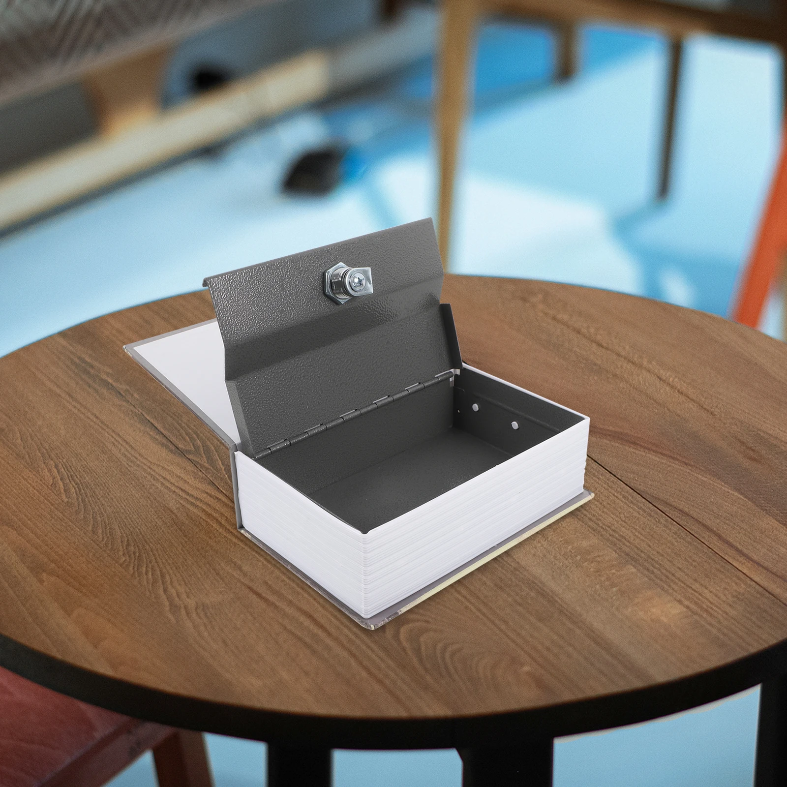 واقعية مع مفتاح قفل صندوق تخزين مخفي للمجوهرات النقدية المال سر مقصورة كتاب ديكور كتاب وهمية