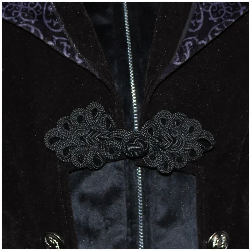 Medieval Gothic Coat Victorian Renaissance Swallowtail Steampunk Men Unisex Windbreaker Halloween Carnival Dresss Up Party