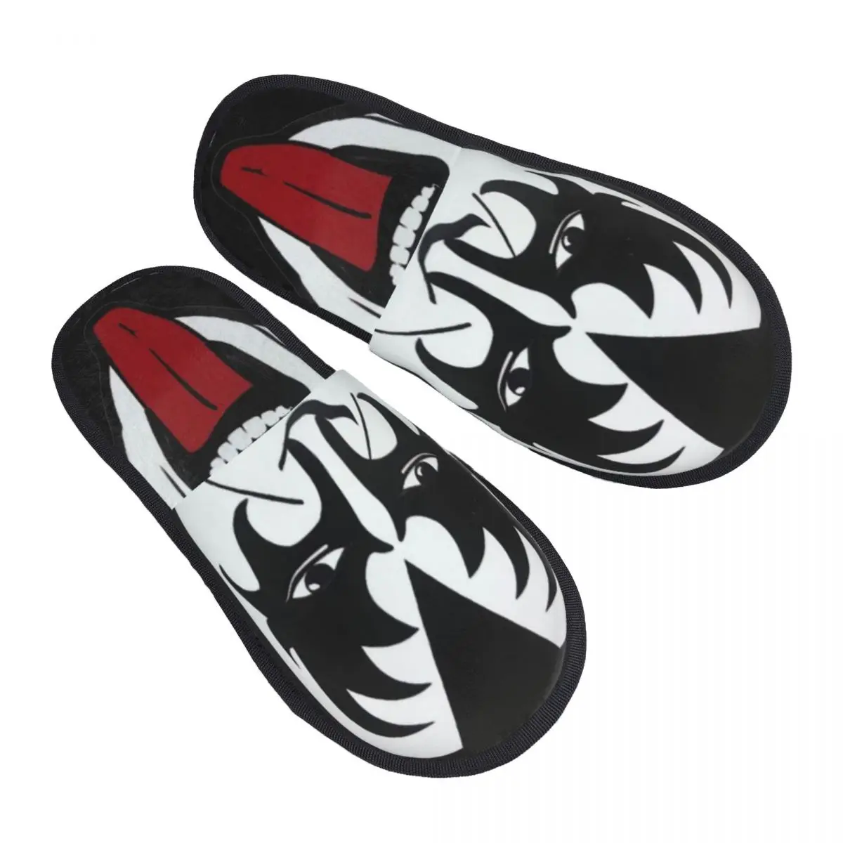 The Demon Kiss Band Gene Simmons Accessories Crew Men Women Furry slippers Leisure pantoufle homme Home slippers