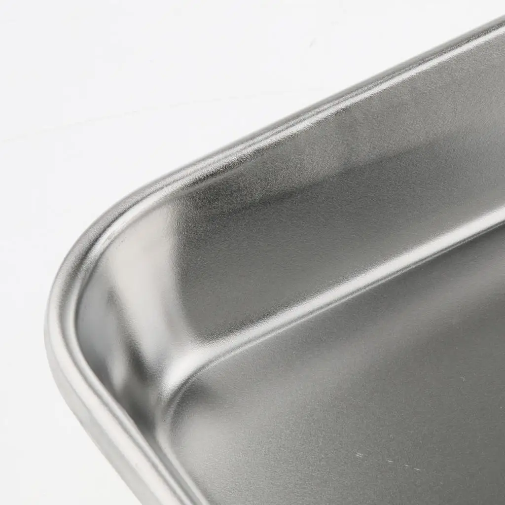 Stainless steel shape square Pan Container Organizer Instrument Tray