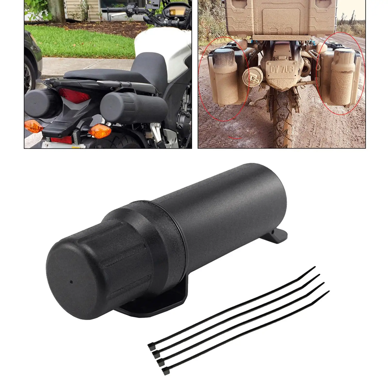 Motos Repair Toolbox Universal Off-Road Motorcycle Accessories Black