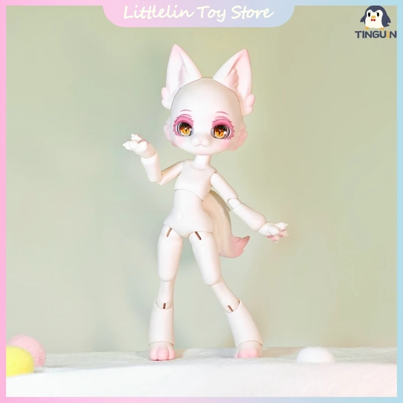 

Оригинальная кукла Peach Dew Meow в стиле макияжа Tinguin 1/12, кошка, животное, зверь, тело, Bjd, обнаженная кукла, подвижная модель, декор, игрушки, подарок