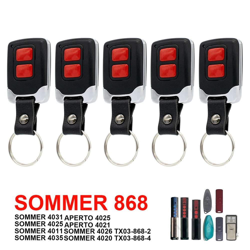 1-20pc SOMMER 868 4020 TX03-868-4 4026 TX03-868-2 4031 TX08-868-4 Garage Door Remote Control 868MHz Rolling Code Gate Transmiter