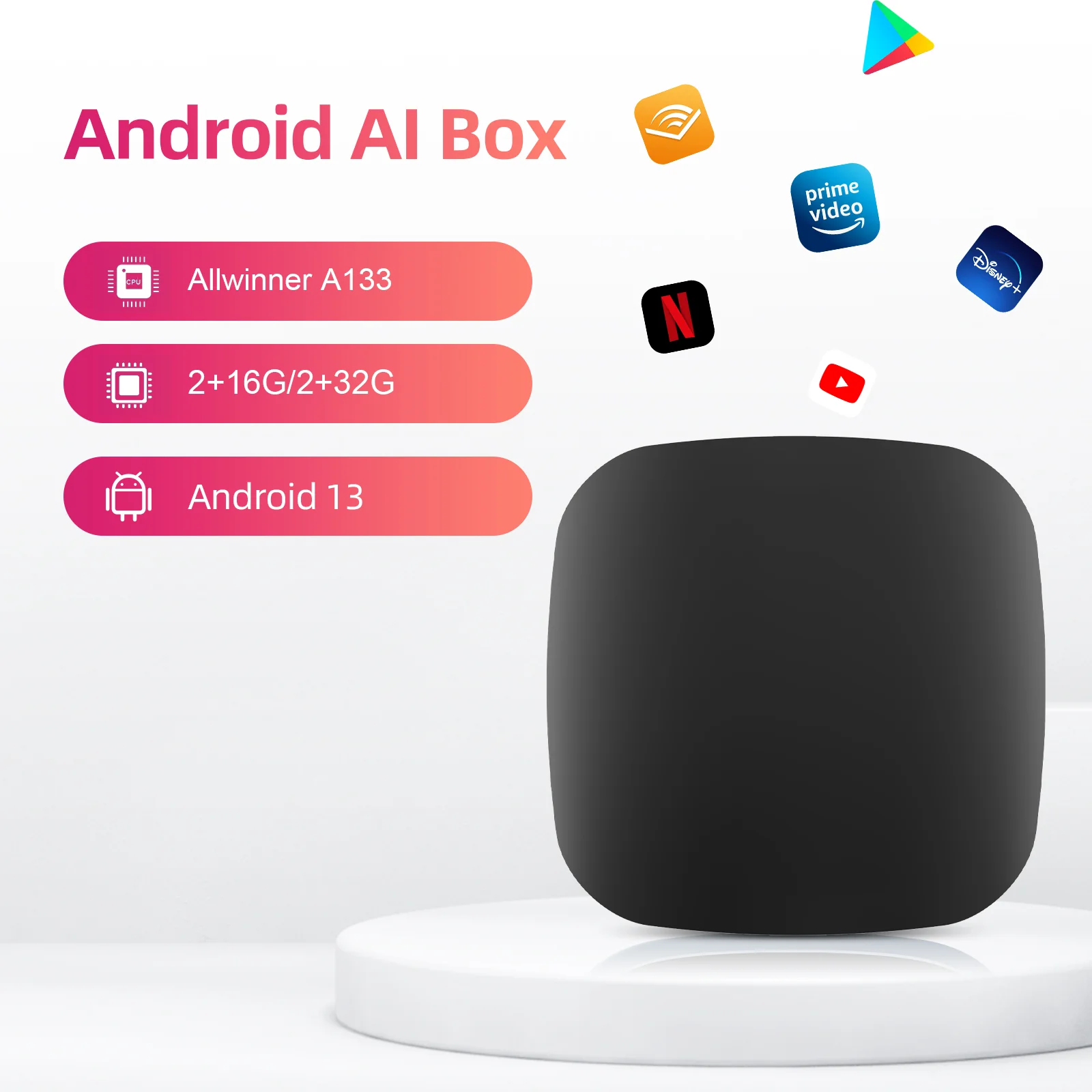 Ezonetronics CarPlay Smart Ai Box Android Wireless CarPlay Android Auto Adapter For Netflix YouTube For Audi Benz VW LEXUS VOLVO