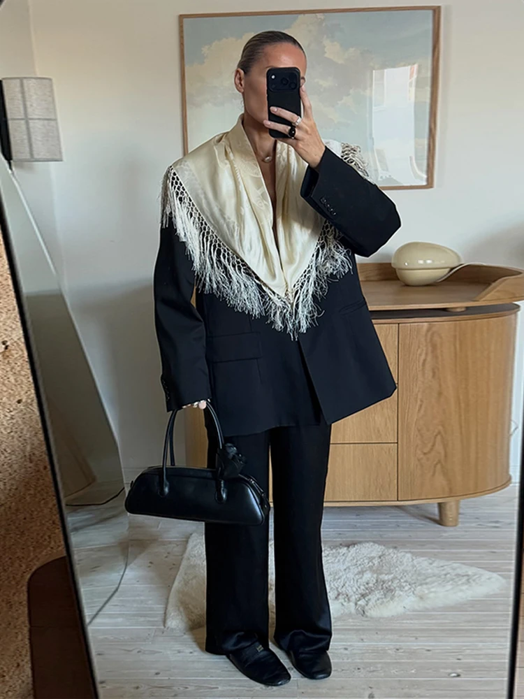 Sexy Jacquard Tassel Scarf Women Holiday Lightweight All Match Belt Daily Commute Fashion Female Accessories New